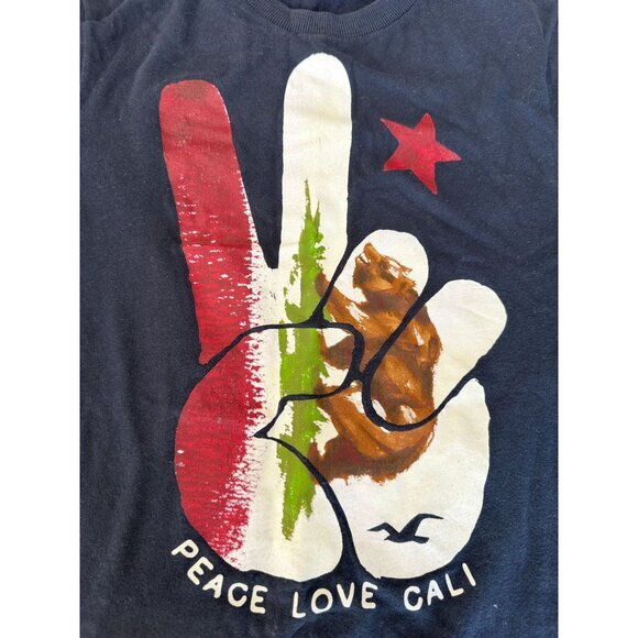 Hollister Womens Blue‎ Shirt Small short sleeve t-shirt round neck 100% cotton - Picture 3 of 7